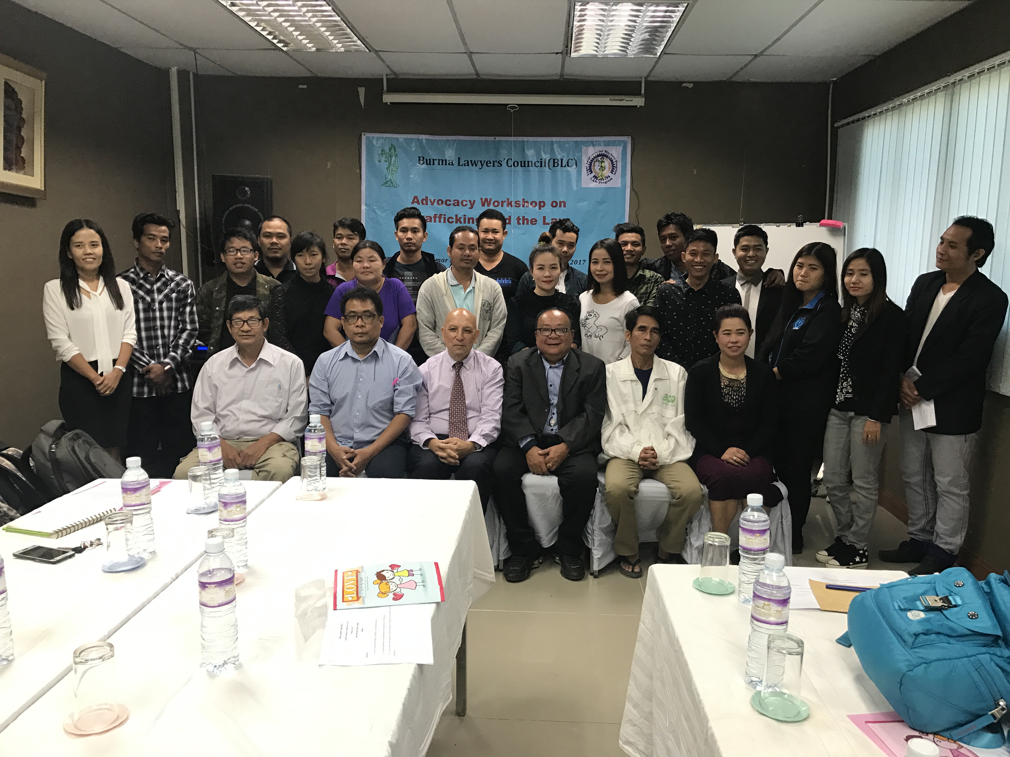 Burma Lawyers' Council Advocacy Workshop group photo